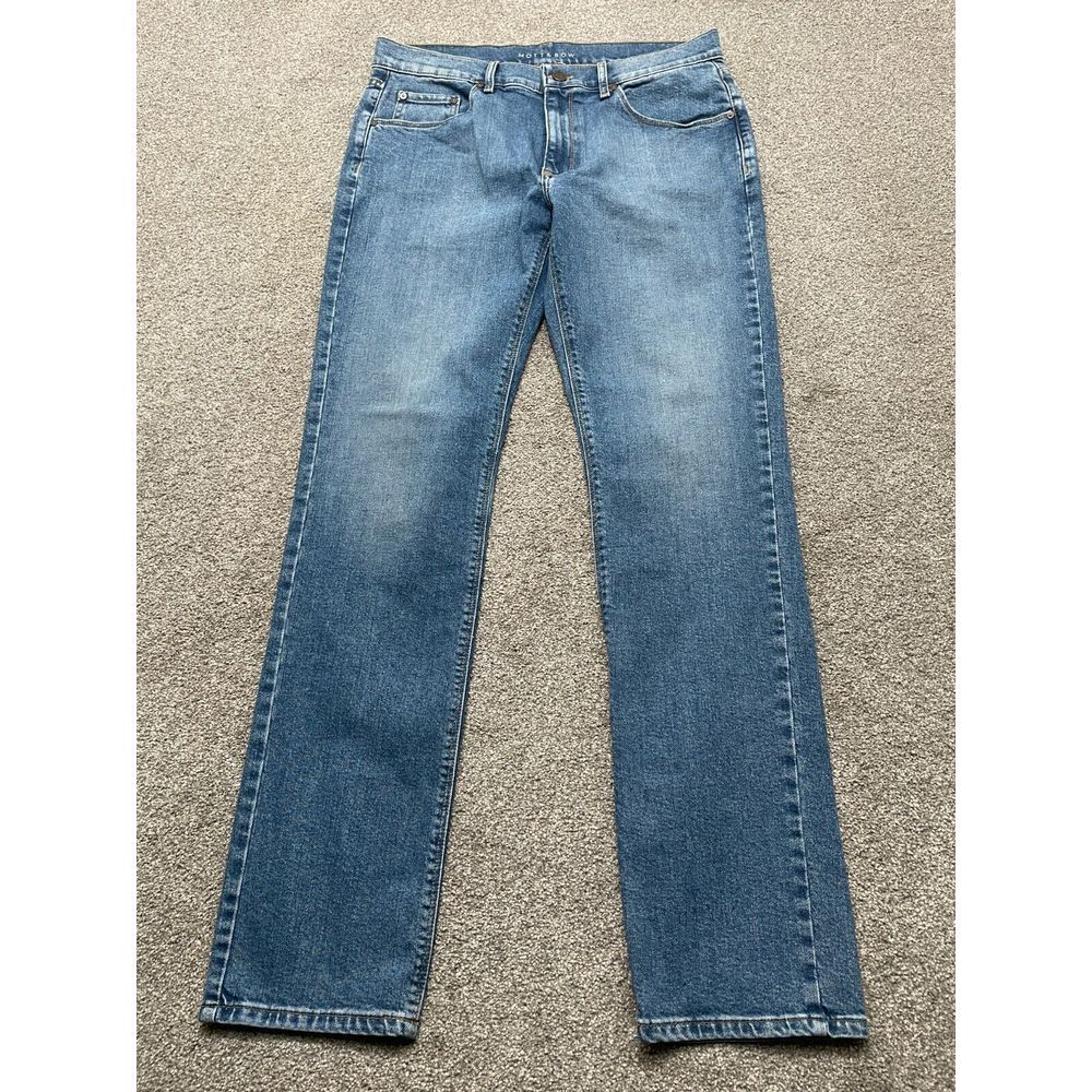 Mott & Bow Jeans Adult 34X33 Blue Slim Fit Denim Stretch Casual Mens